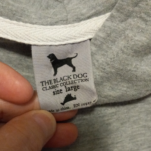 The Black Dog Classic Gray Hoodie - Picture 2 of 7